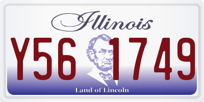IL license plate Y561749