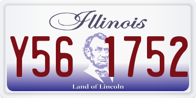 IL license plate Y561752