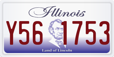 IL license plate Y561753