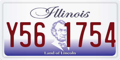 IL license plate Y561754
