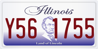 IL license plate Y561755