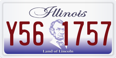IL license plate Y561757
