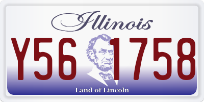 IL license plate Y561758