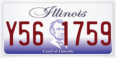 IL license plate Y561759