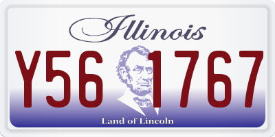 IL license plate Y561767