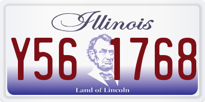 IL license plate Y561768