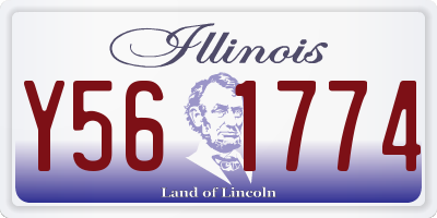 IL license plate Y561774