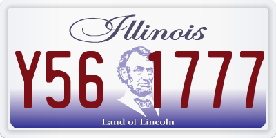 IL license plate Y561777