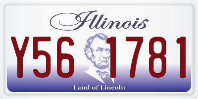 IL license plate Y561781