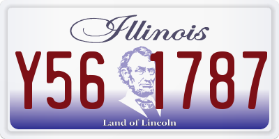 IL license plate Y561787