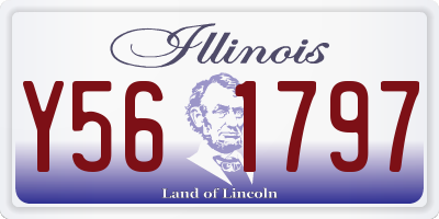 IL license plate Y561797