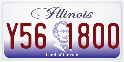 IL license plate Y561800