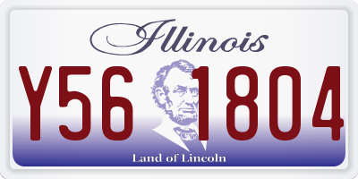 IL license plate Y561804