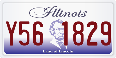 IL license plate Y561829