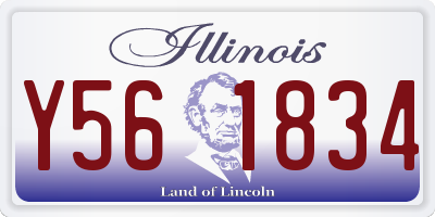 IL license plate Y561834