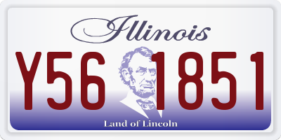 IL license plate Y561851