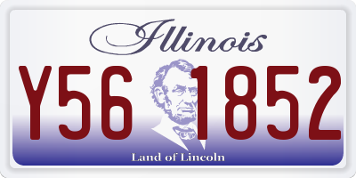 IL license plate Y561852