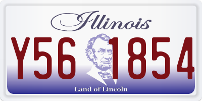 IL license plate Y561854