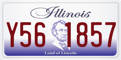 IL license plate Y561857