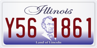 IL license plate Y561861