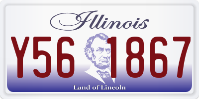 IL license plate Y561867