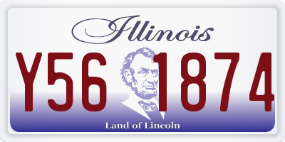 IL license plate Y561874