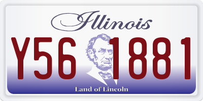IL license plate Y561881