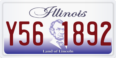 IL license plate Y561892