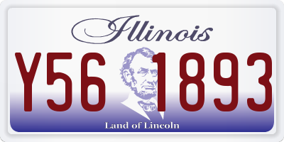 IL license plate Y561893