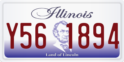 IL license plate Y561894