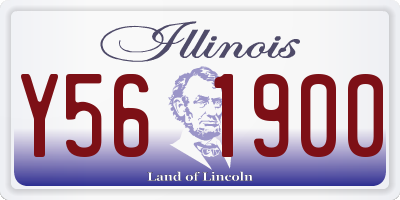 IL license plate Y561900