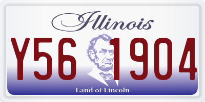 IL license plate Y561904