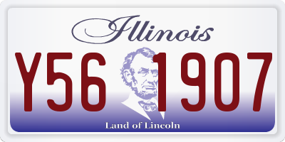IL license plate Y561907