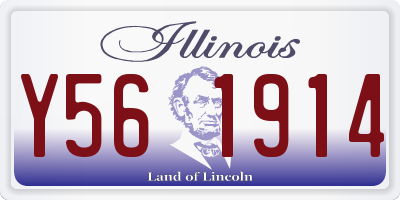 IL license plate Y561914