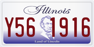 IL license plate Y561916