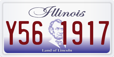 IL license plate Y561917
