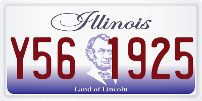 IL license plate Y561925