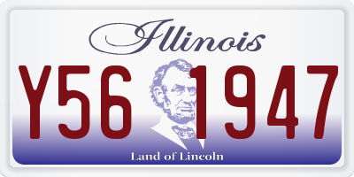 IL license plate Y561947