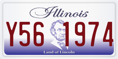 IL license plate Y561974