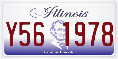 IL license plate Y561978