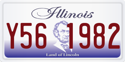 IL license plate Y561982