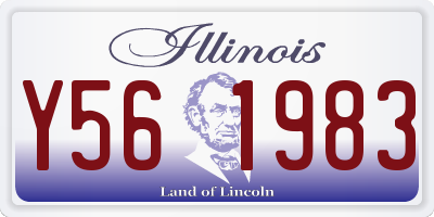 IL license plate Y561983