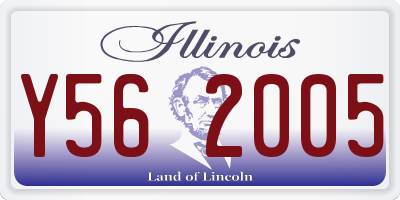 IL license plate Y562005