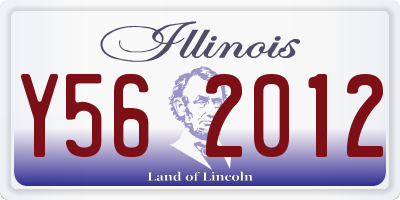 IL license plate Y562012