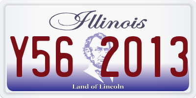 IL license plate Y562013