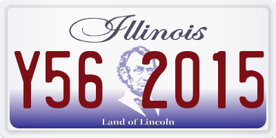IL license plate Y562015