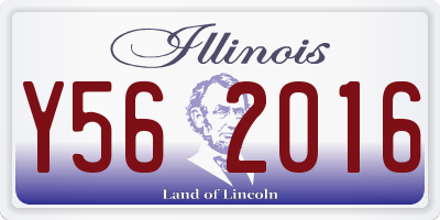 IL license plate Y562016