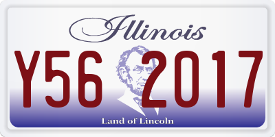IL license plate Y562017