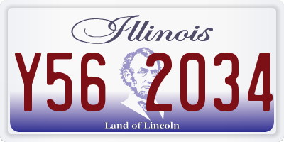 IL license plate Y562034