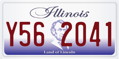 IL license plate Y562041